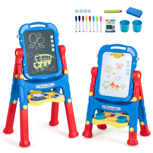 Art Easel for Kids with Adjustable Height-Blue