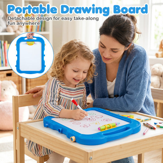 Art Easel for Kids with Adjustable Height-Blue