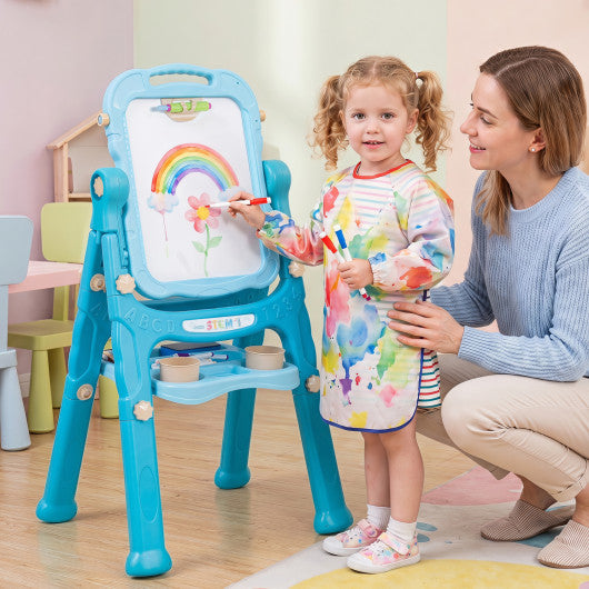 Art Easel for Kids with Adjustable Height-Green
