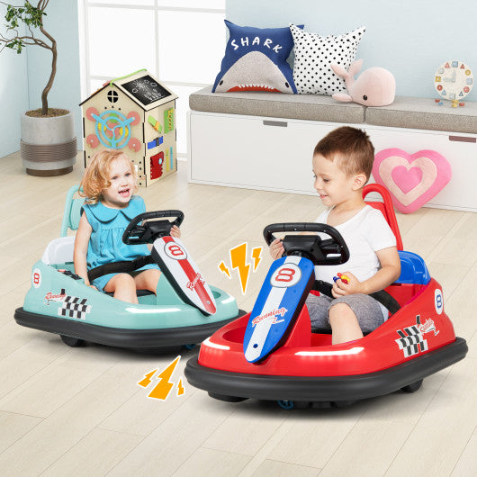 6V kids Ride-on Bumper Car with 360¡ã Spinning and Dual Motors-Green