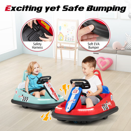 6V kids Ride-on Bumper Car with 360¡ã Spinning and Dual Motors-Red