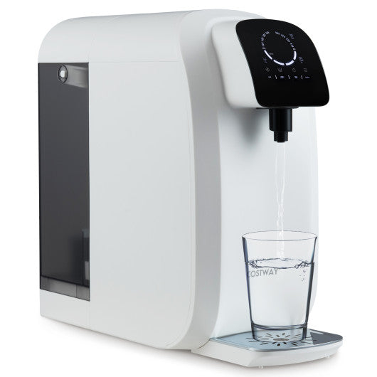 Countertop Reverse Osmosis Water Filter  5-Stage RO + PPC Water Filtration System with UV Light-White