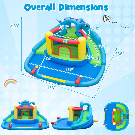 Dinosaur-themed Inflatable Water Slide Park Kids Inflatable Bounce House