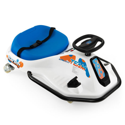 24V Electric Drifting Go Kart for Kids with 360¡ã Spin Wireless Connection-Navy