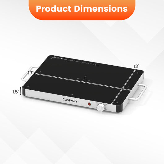 Electric Warming Tray Food Warmer with Adjustable Temperature Control