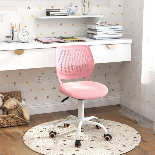 Ergonomic Children Study Chair with Adjustable Height-Light Pink