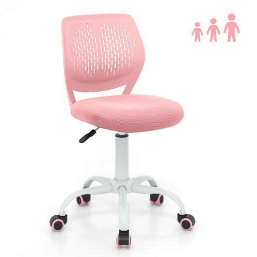 Ergonomic Children Study Chair with Adjustable Height-Light Pink