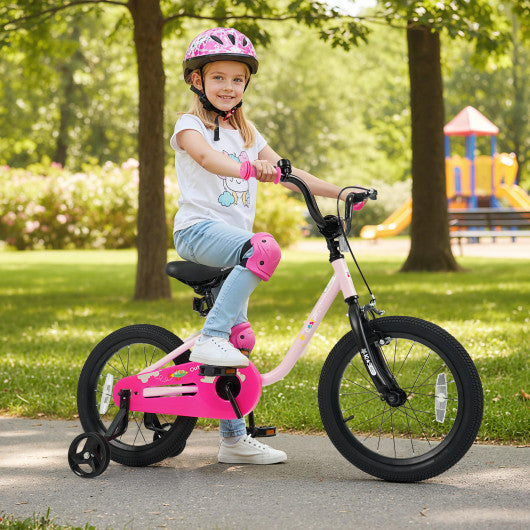 Kids Bike for 3-7 Years Old Boys and Girls 12/14/16-Inch Children Bicycle-Pink 16 Inch
