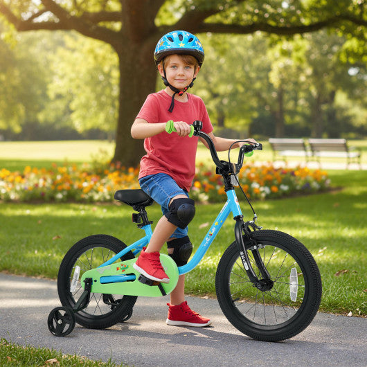 Kids Bike for 3-7 Years Old Boys and Girls 12/14/16-Inch Children Bicycle Blue-16 Inches