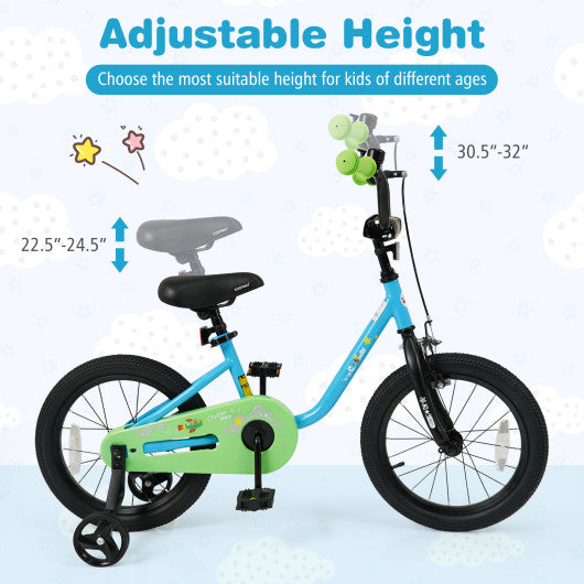 Kids Bike for 3-7 Years Old Boys and Girls 12/14/16-Inch Children Bicycle Blue-16 Inches