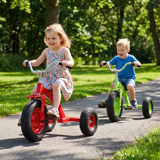 Kids Carbon SteelBike with 15 Inch Inflatable Rubber Tires-Red