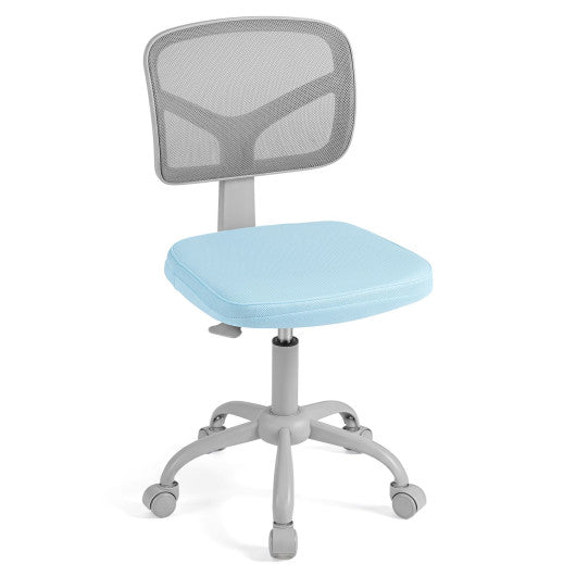 Kids Desk Chair with Adjustable Height-Light Blue