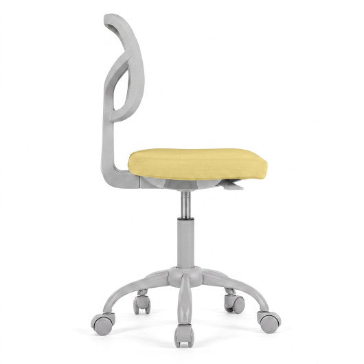 Kids Desk Chair with Adjustable Height-Yellow