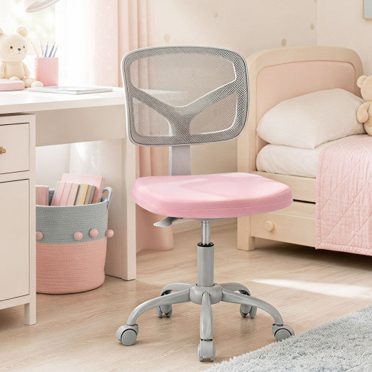 Kids Desk Chair with Adjustable Height-Pink