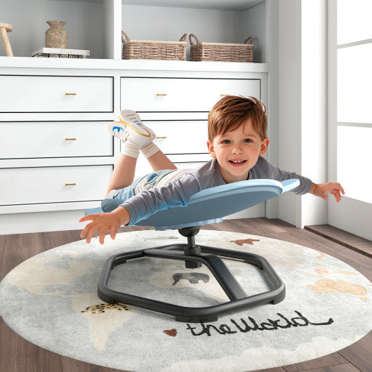 Kids Sensory Swivel Chair Elephant 360¡ã Spinning Chair with Non-Slip Metal Base-Blue