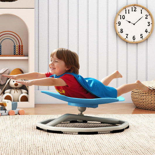 Kids Sensory Swivel Chair Elephant 360¡« Spinning Chair with Non-Slip Metal Base-Light Blue