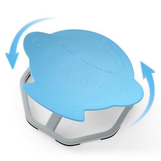 Kids Sensory Swivel Chair Elephant 360¡« Spinning Chair with Non-Slip Metal Base-Light Blue