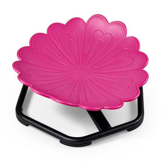 Kids Sensory Swivel Chair with Sunflower Shape 360¡« Spinning Chair for Toddlers-Pink