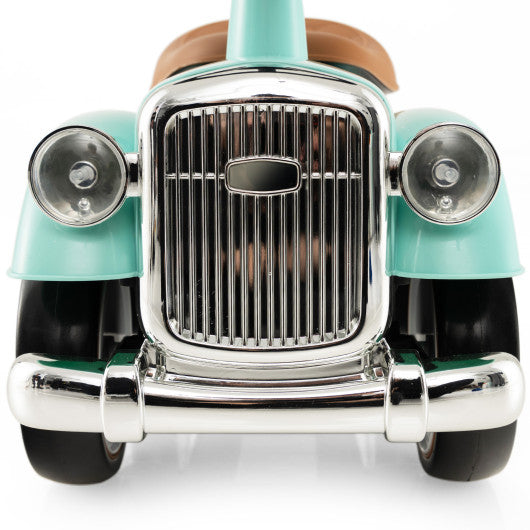 Kids Sit to Stand Vehicle with Working Steering Wheel and Under Seat Storage-Green