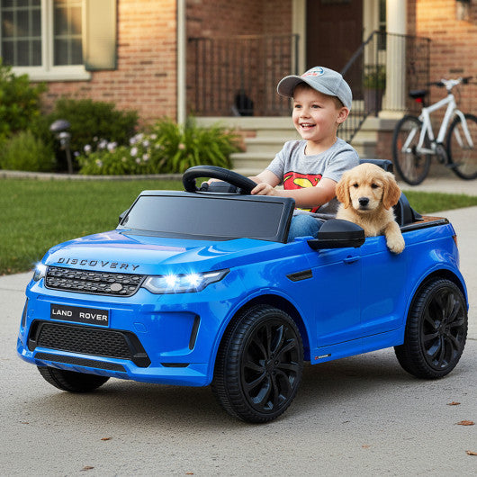 Licensed Land Rover Kids Ride on Car 12V Battery Powered Kids Electric Car-Navy
