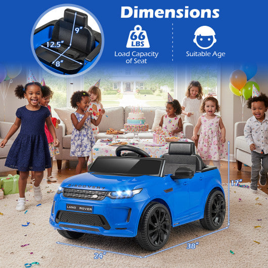 Licensed Land Rover Kids Ride on Car 12V Battery Powered Kids Electric Car-Navy