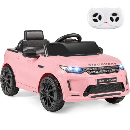 Licensed Land Rover Kids Ride on Car 12V Battery Powered Kids Electric Car-Pink