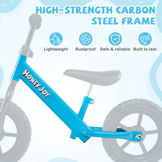 Lightweight Toddler Balance Bike No Pedal Training Bicycle-Blue