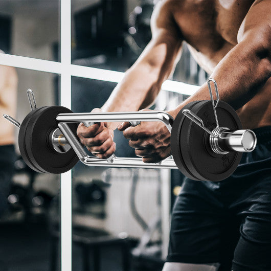 700 LBS Olympic Triceps Bar with Knurled Handles for Squats Deadlifts Shrugs