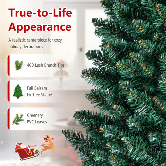 PVC Artificial Slim Pencil Christmas Tree-6 Feet