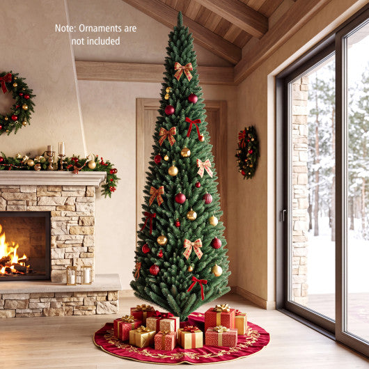 PVC Artificial Slim Pencil Christmas Tree-9 Feet