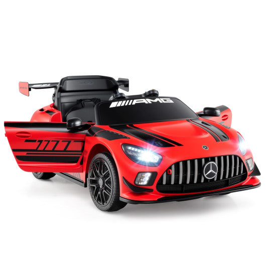 12V Kids Ride-On Car Mercedes-AMG GT3 Licensed with Adjustable Speed-Red