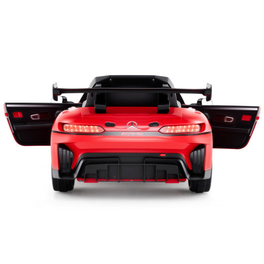 12V Kids Ride-On Car Mercedes-AMG GT3 Licensed with Adjustable Speed-Red