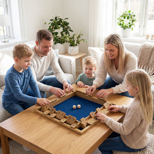 24 Inch Extra-Large Shut The Box Game for 2-4 Players