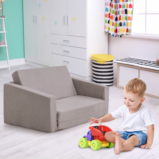 2-in-1 Children¡¯s Convertible Sofa to Lounger-L