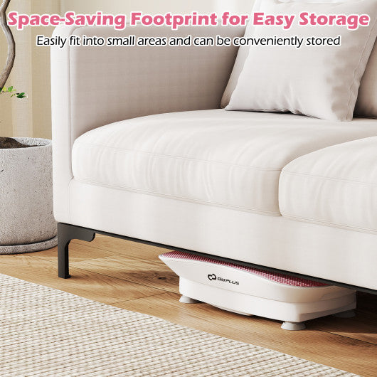 Vibration Plate Exercise Machine for Lymphatic Drainage and Weight Loss with 10 Speed Intensities-White