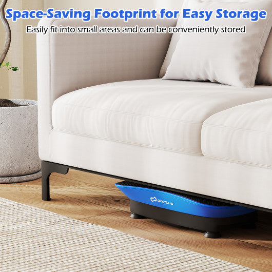 Vibration Plate Exercise Machine for Lymphatic Drainage and Weight Loss with 10 Speed Intensities-Navy