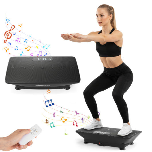 Vibration Plate Exercise Machine with Gravity Sensor for Home-Black