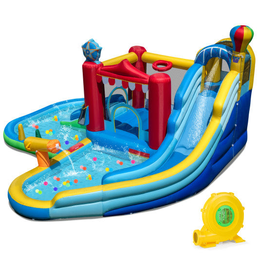 Inflatable Water Park Water Slide Wet Dry Combo Bounce House