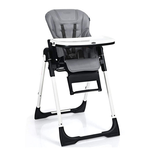 4-in-1 High Chair¨CBooster Seat with Adjustable Height and Recline-Gray