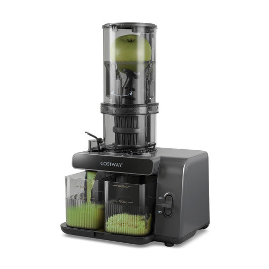 Cold Press Juicer with 5.3 Inches Feed Chute  High Juice Yield and Reverse Function
