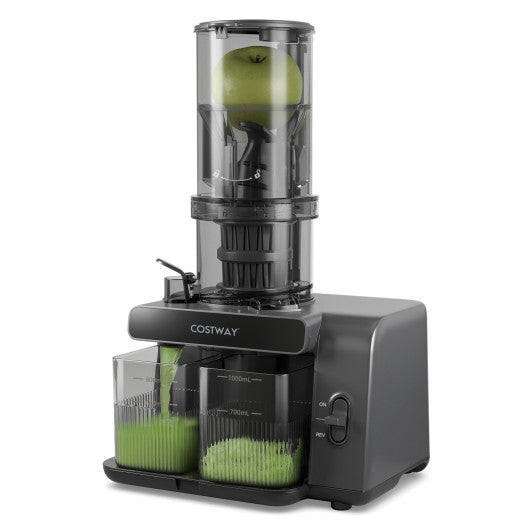 Cold Press Juicer with 5.3 Inches Feed Chute  High Juice Yield and Reverse Function