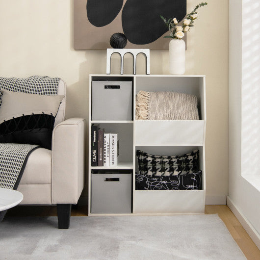 Kids Toy Storage Cabinet with Shelves-White