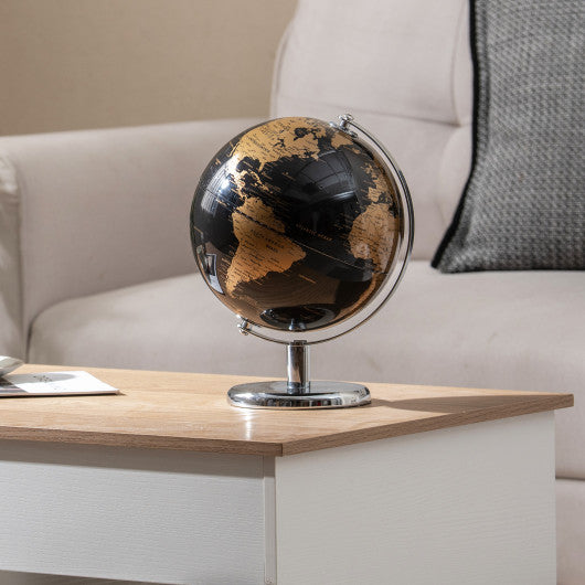 8 inches World Globe Modern Decorative Tabletop Earth Globe-Golden