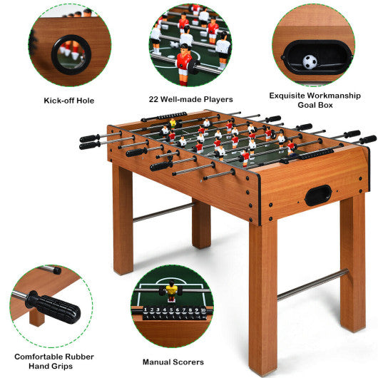 48 Inch Foosball Table Indoor Soccer Game for Kids and Adults