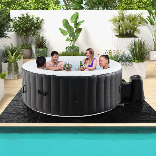 70/80 Inches Round SPA Pool Hottub with 110/130 Air Jets Electric Heater Pump-L