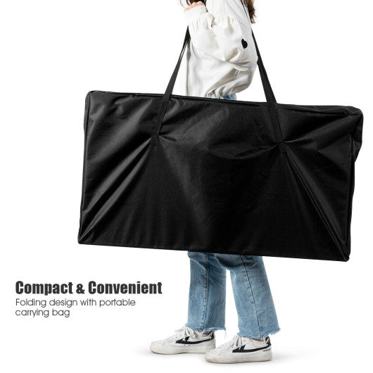 79 x 36 Inch 8-Player Foldable Poker Table Top with Carry Bag and Cup Holders