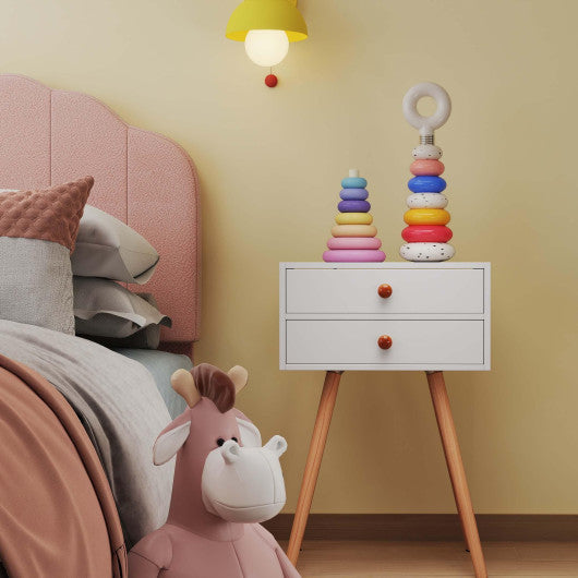 Children£ªs Room Furniture Bundle: Twin Pink Bed  Blue & Pink Rocking Chairs  Storage End Table