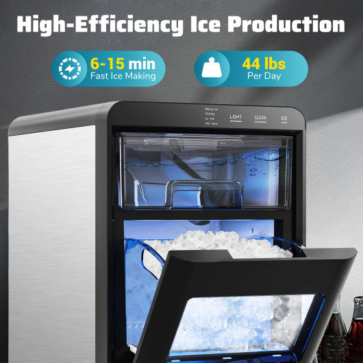 Premium Ice and Coffee Duo CNN-Acclaimed Nugget Ice Maker and 20-Bar Stainless Espresso Machine
