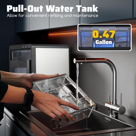 Premium Ice and Coffee Duo CNN-Acclaimed Nugget Ice Maker and 20-Bar Stainless Espresso Machine