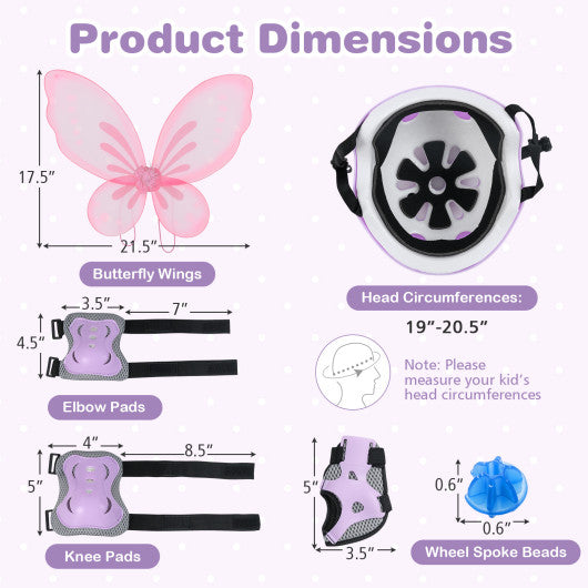 12 Inch Kids Bike with Helmet Protective Set Pink